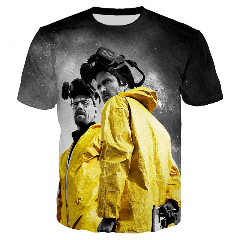 Breaking Bad T Shirt Men Women 3D Printed Tshirt Fashion Casual Harajuku Style Oversized T-shirt Unisex Streetwear Cool Tops