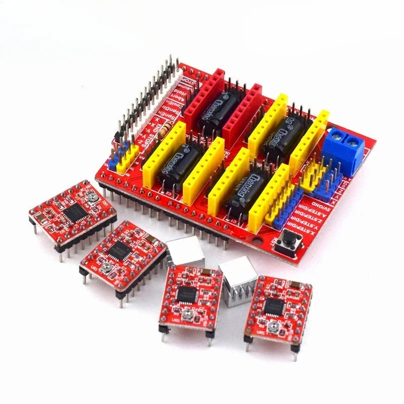 CNC Shield V3 Engraving Machine / 3D Printer / + 4pcs A4988 Driver Expansion Board For arduino