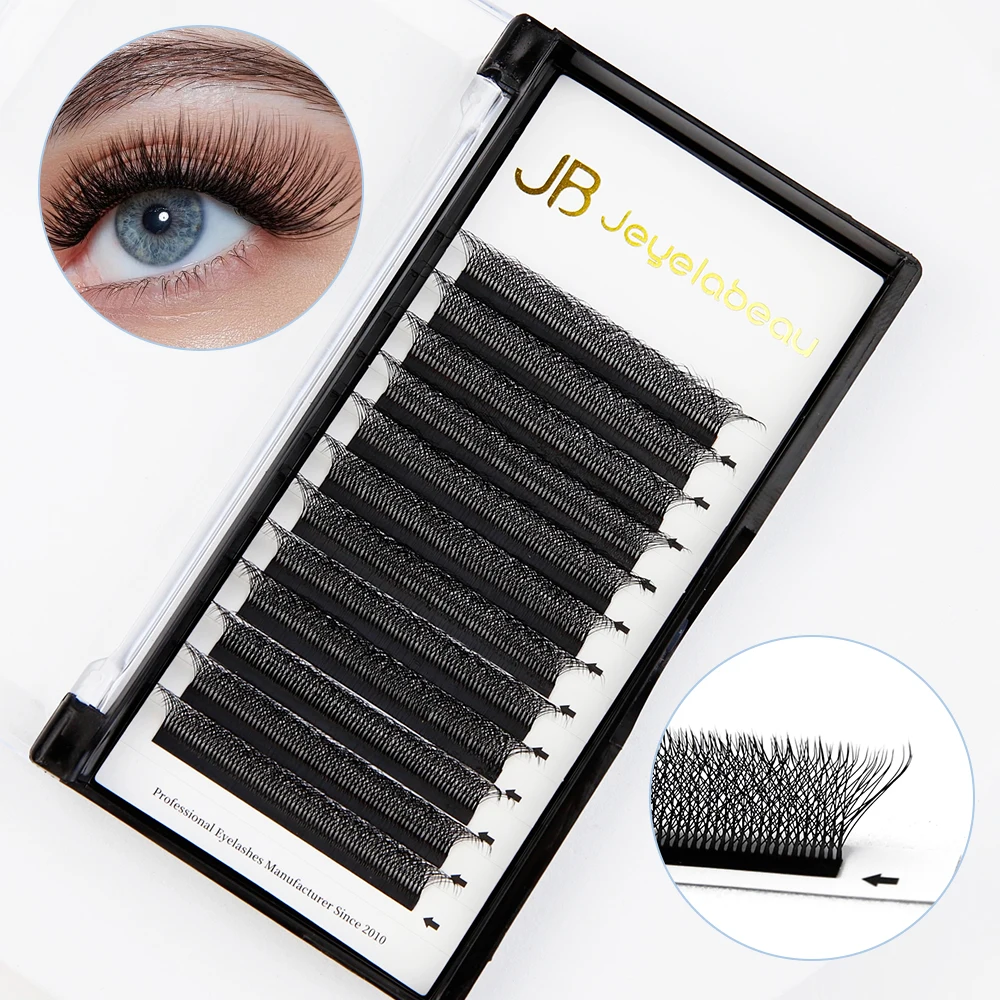 JB Jeyelabeau Fake Eyelashes Real 6D/8D W Lashes Extensions Soft Eyelash Extension 0.07 C/D Premade Volume Fans