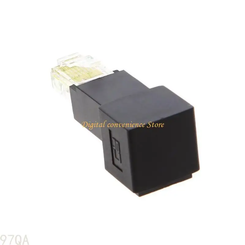 97QA RJ45 for Cat 5e Male to Female Multi-angle Lan Ethernet Extension Adapte
