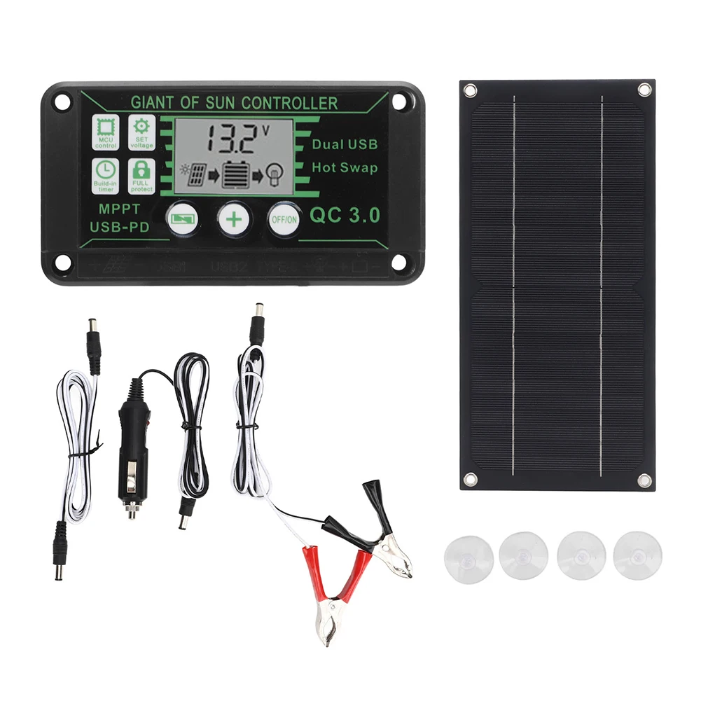 Off-grid Power 600W 600W Solar Kit Solar Panel For Camping Charge Controller Monocrystalline Panel Easy Installation Lightweight
