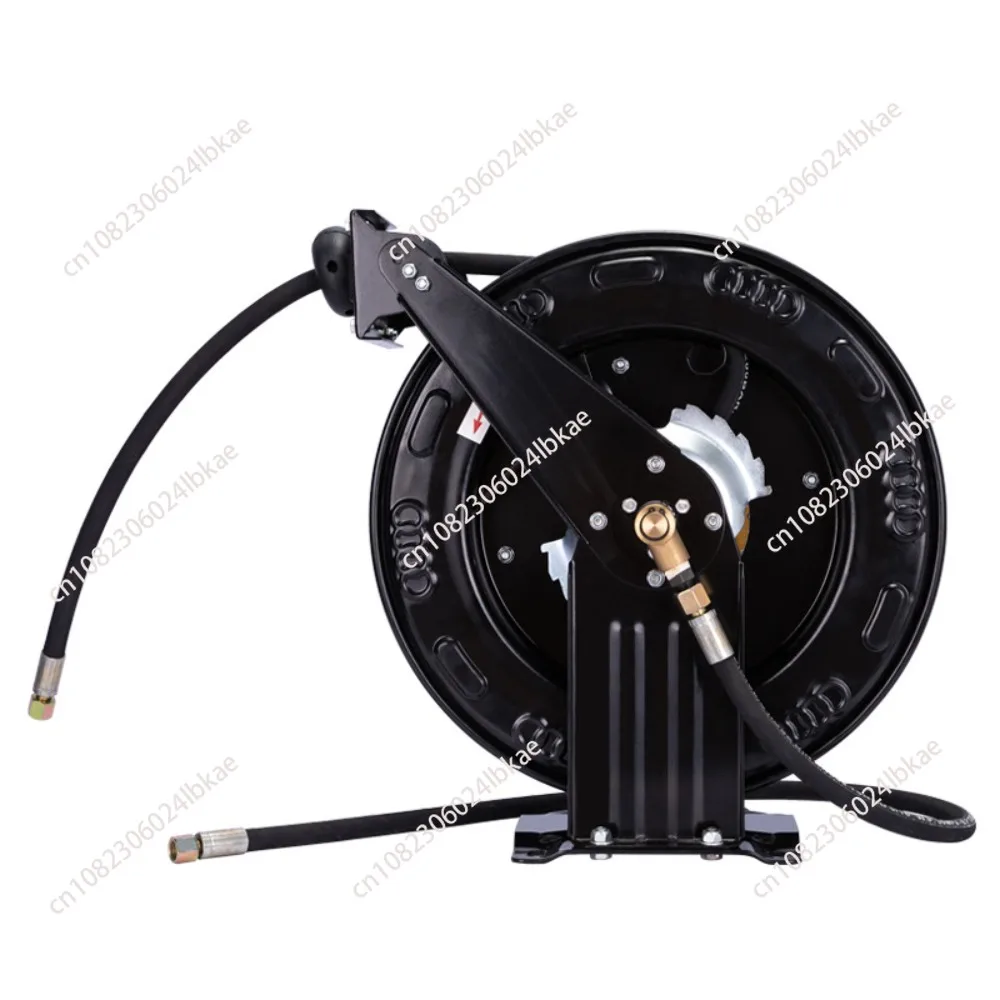 High-Pressure Hydropower Bobbin Winder Hose Reel 13 M Steel Wire Pipe Automatic Retractable Cleaning Hose Reel