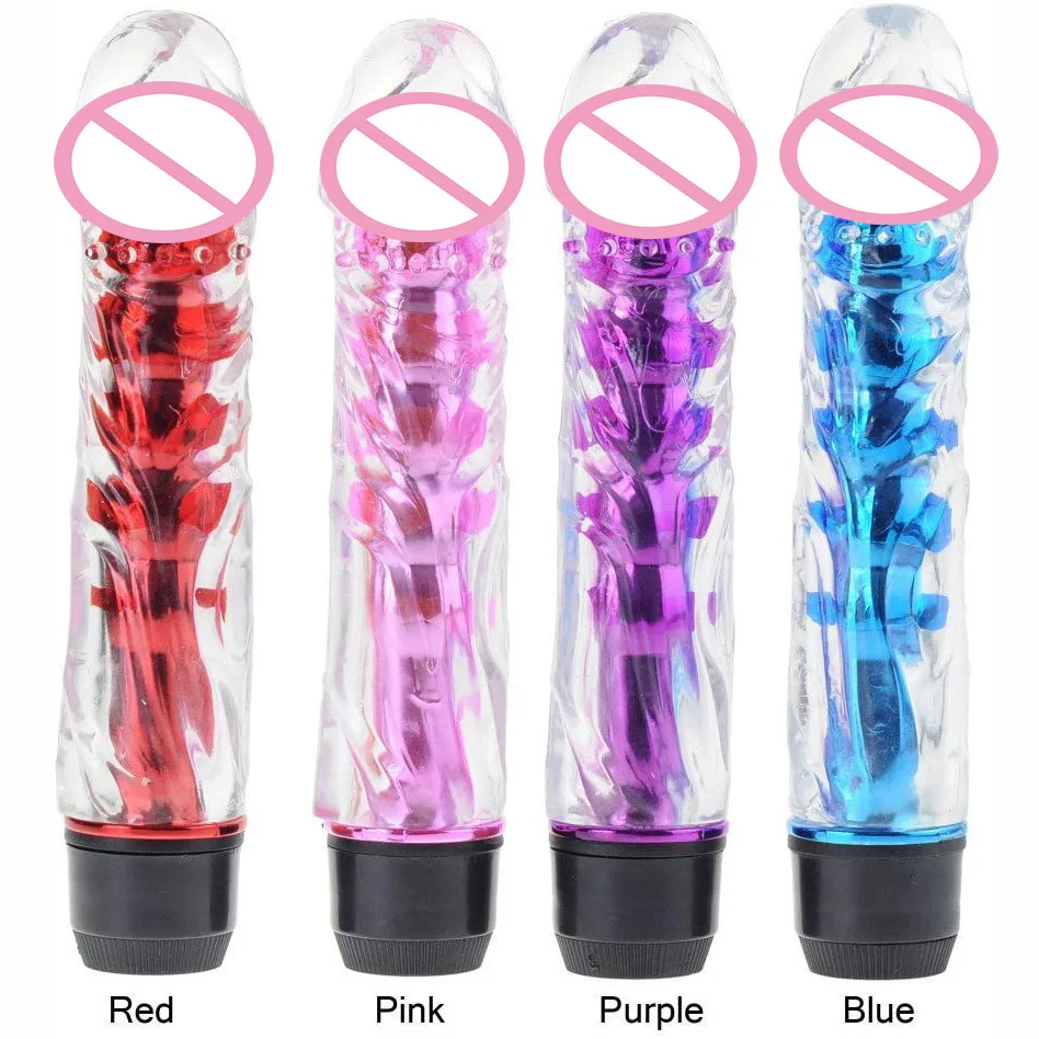 

7 Inch Crystal Soft Vibration Vibrator AV Masturbation Wand Sex Toys For Women G Spot Clitoris Stimulation Massager Adult Shop