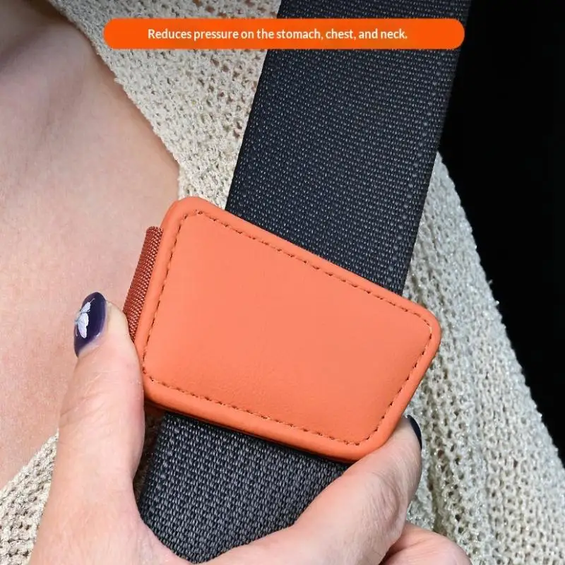 Adjustable Universal Car Seat Belt Buckle Magnetic Clip Safety Stopper for Kids and Adults Road Trips