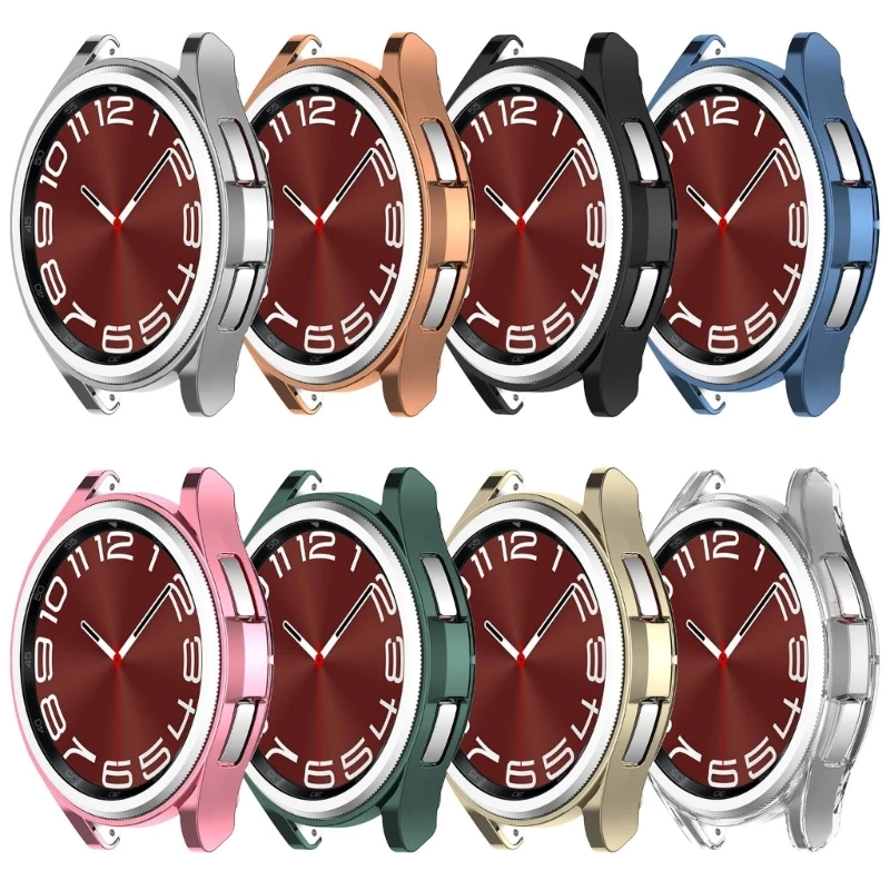 เคสป้องกันหน้าจอสำหรับ Samsung Galaxy WATCH 6 Classic, เคสขนาด43มม./47มม. ปกป้องเต็มกรอบกันชน TPU