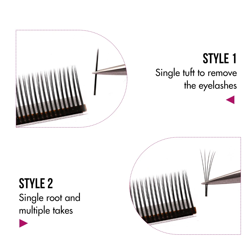 Fadvan 5D Spikes Fairy Flora Lashes Cluster Eyelash Extension Grafting Individual Easy Fan Eyelash Extensions