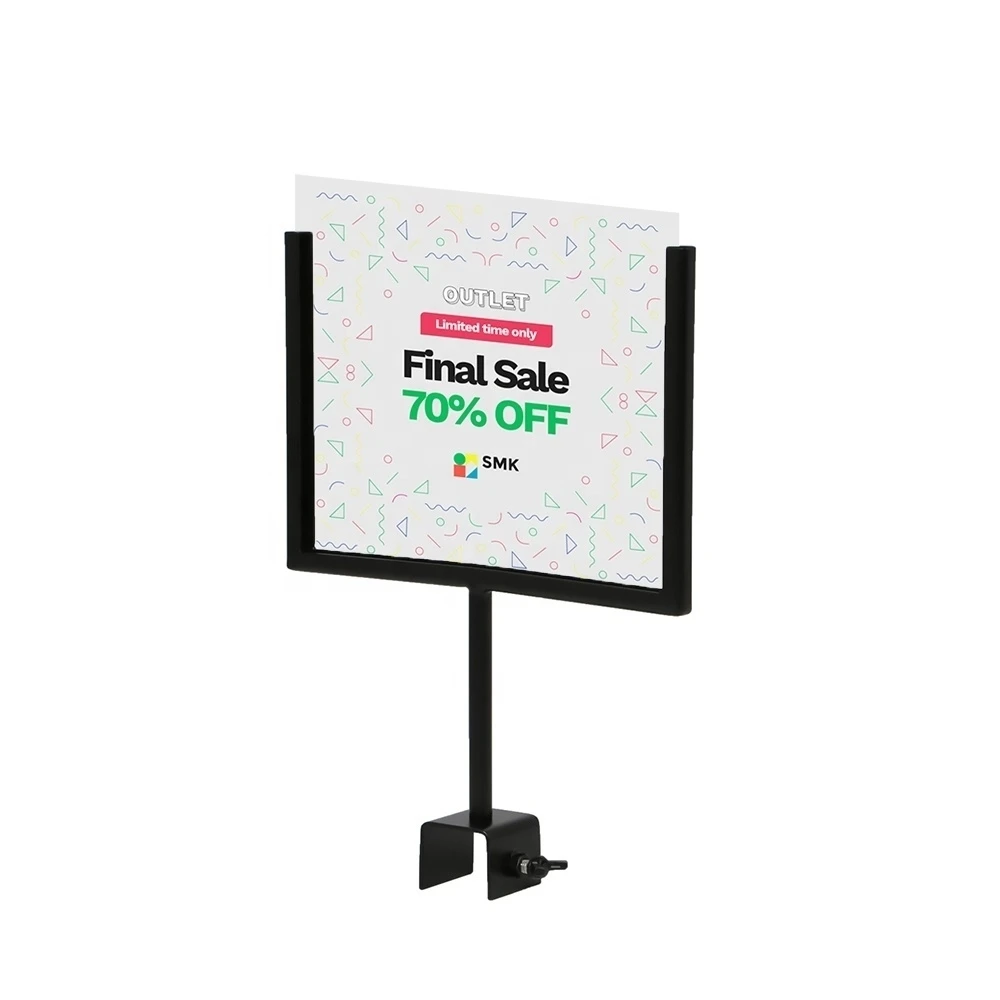 Kaart Gesp Metaal A4 A5 Reclame Poster Display Stand Banner Rack Label Houder Prijs Teken Frame 150*215mm