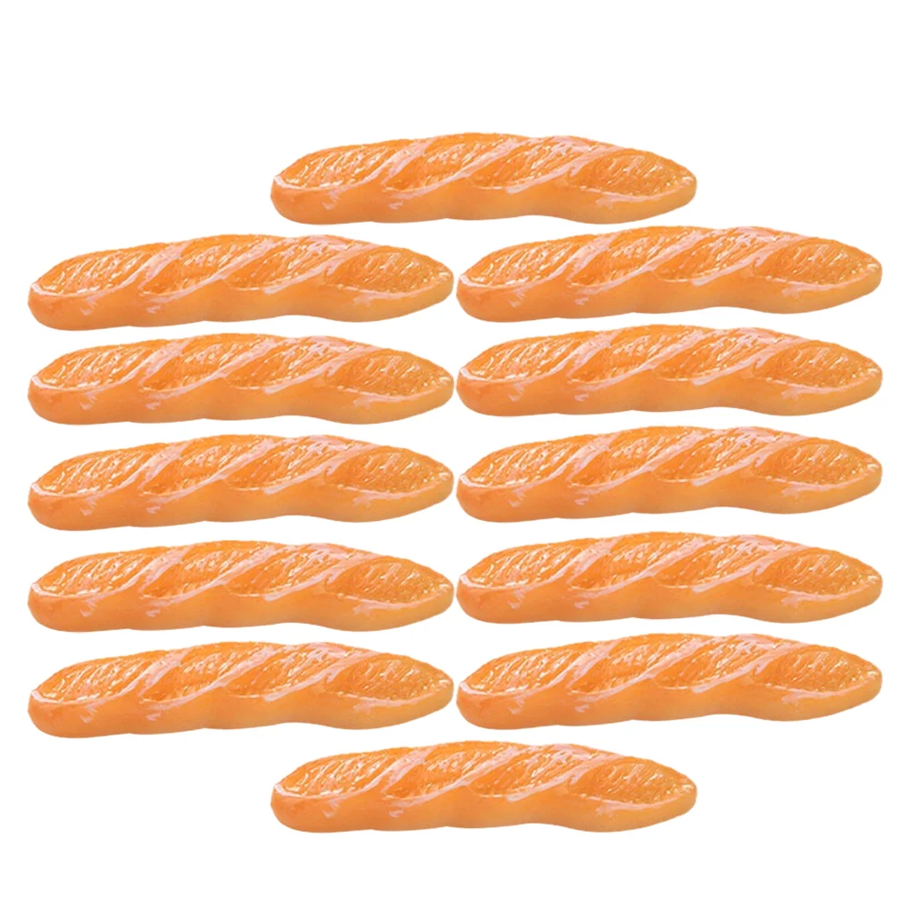 12 Pcs Simulation Realistic Resin Craft Mini Bread Decor House Toy Decoration Miniature Breakfast Props