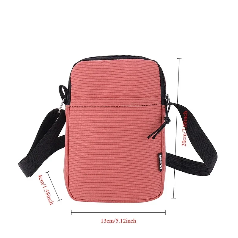 Bolso para teléfono móvil para mujer, bandolera Simple de Color caramelo, Mini bolso de hombro para monedas, bolso Vertical, bolso de mensajero para mujer, nuevo