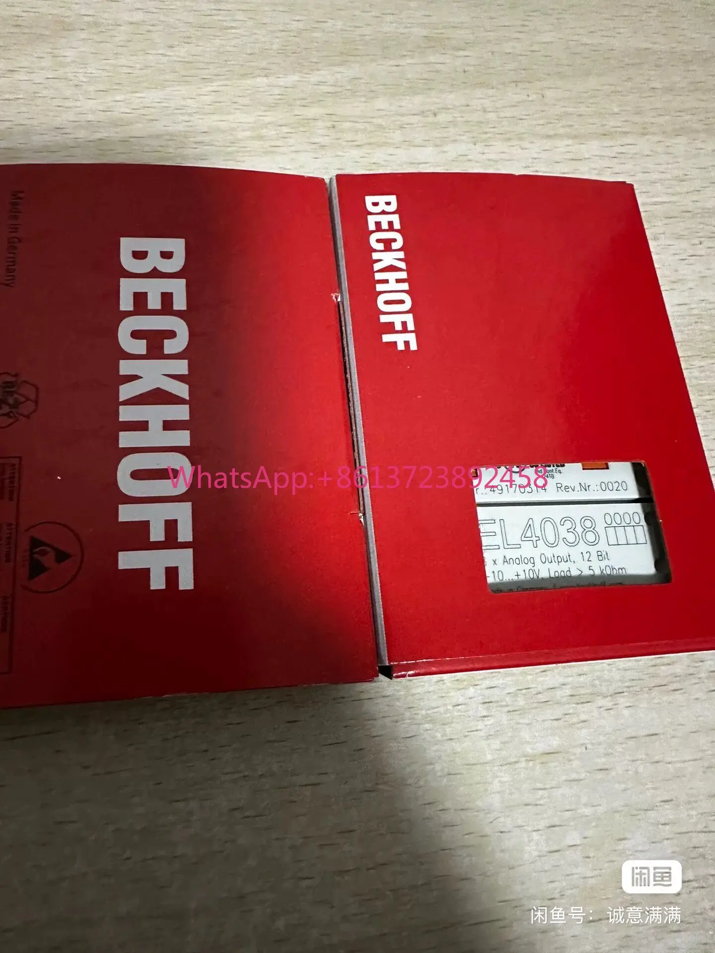 

Beckhoff module EL4038 is brand new and original, high quality