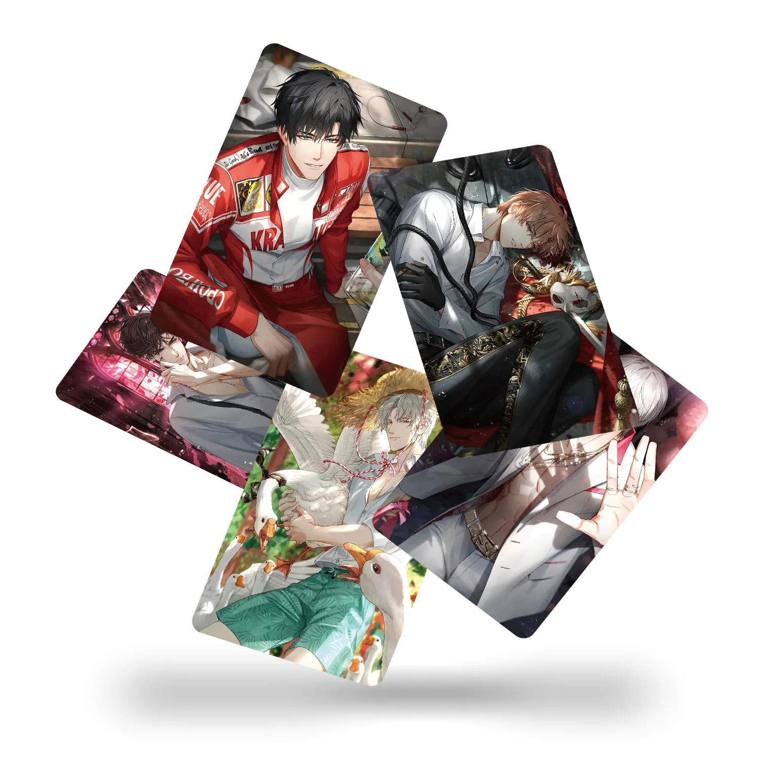 55Pcs/Set  Light And Night Laser Lomo Card Evan Osborn Sariel Jesse & Charlie Game Characters Photocard Fans Gift