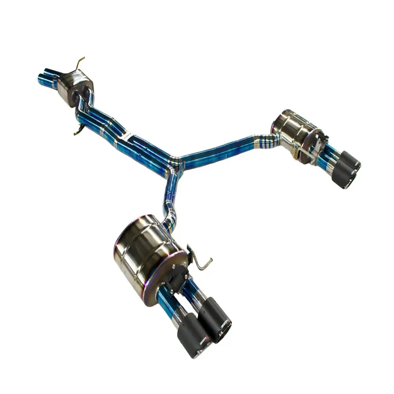 Titanium Exhaust Exhaust System for  S4/S5 B9 B9.5 3.0T 2017 Valves Control Muffler Valved Exhaust Sport Catback Tips