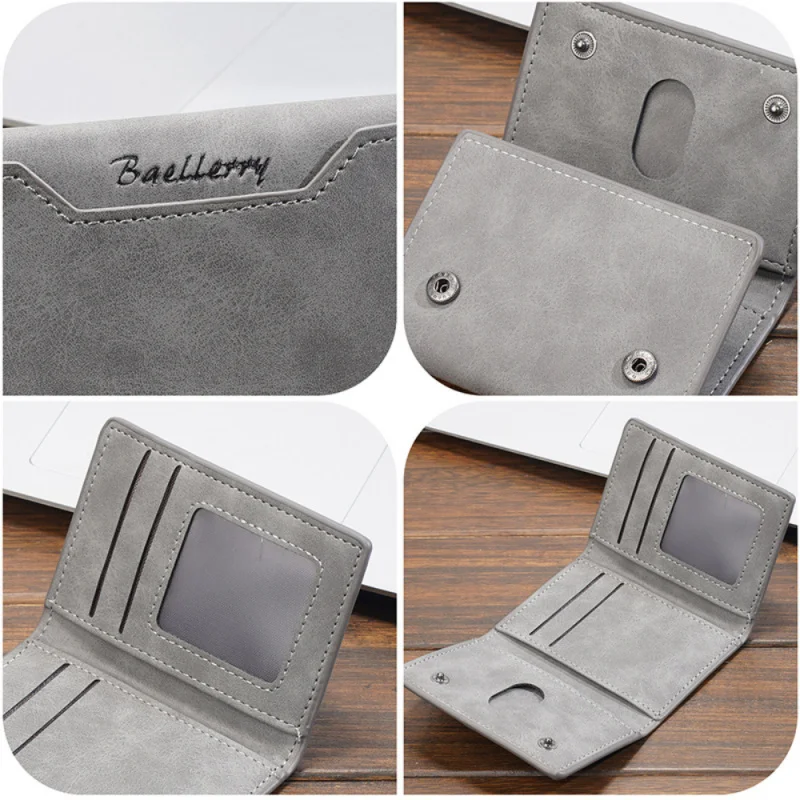 حامل بطاقات جديد للرجال عبر الحدود مع فتحات متعددة للبطاقات ومشبك بطاقات ثلاثي الأبعاد بسيط ورفيع لحالة البطاقات الشبابيةpuحامل بطاقات صغير للرجال