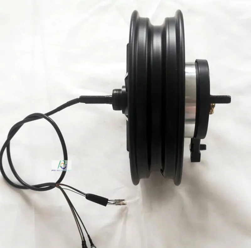 14 inch tire scooter brushless gearless Hub wheel motor has drum brake phub-14nd