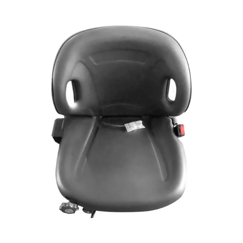 Forklift Seat Assembly with Shock Absorption & Safety Belt Fabric & Leather Seat Forklift Accessories