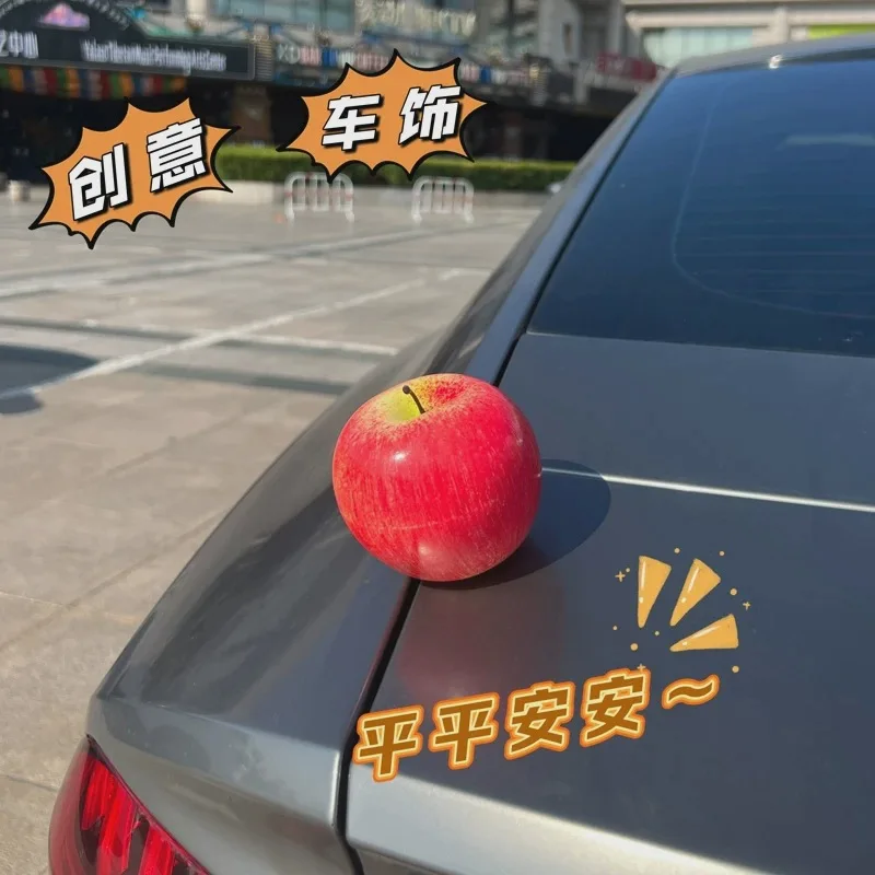 SimulationApple Car Ornament Peace Decor forDashboard Vehicle Interior Decoration