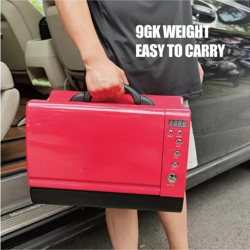 AC/DC 12V/24V Portable Car Food Heater Mini Microwave Oven for Truck Camping Use