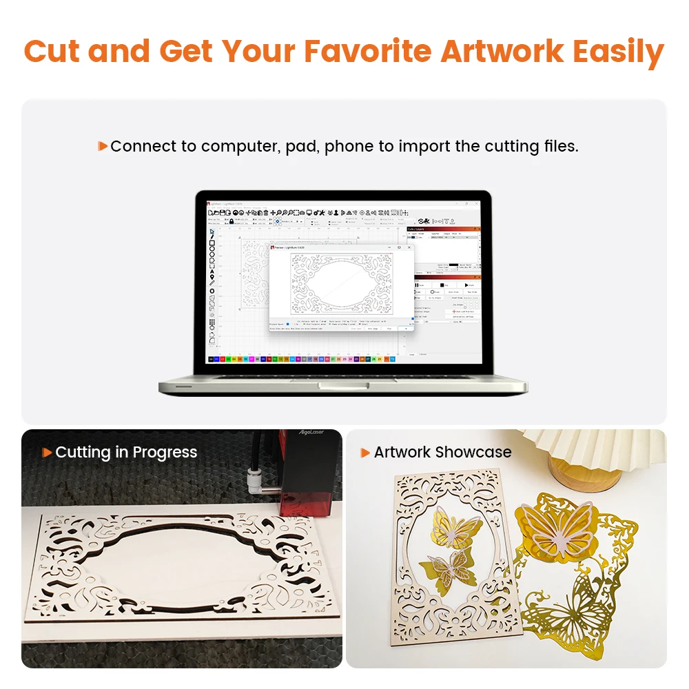 Algolaser DIY キットミニレーザー彫刻カッター 315*300 ミリメートルポータブルロゴプリンター木工ツール CNC マシンオフライン制御マーカー