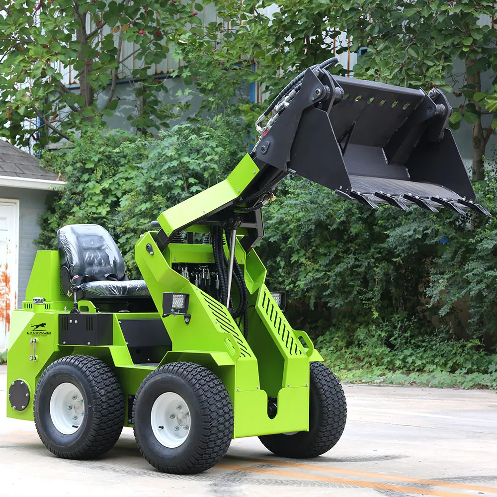 رائجة البيع جرافة انزلاقية صغيرة EPA Euro 5 تستخدم المزرعة المدمجة جرافة عجلة القيادة الجلوس على مع المرفقات حسب الطلب