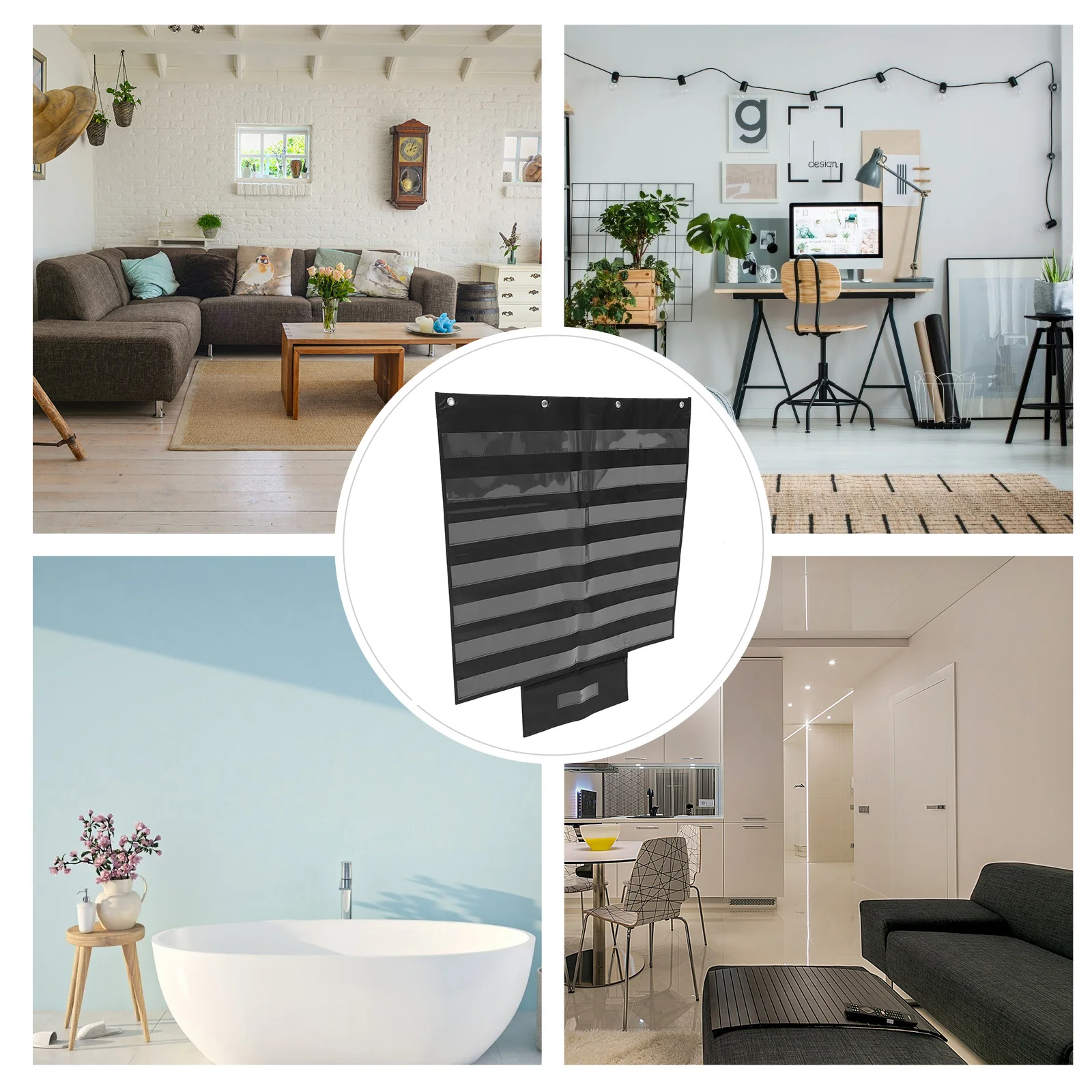 Wall Pocket Chart Classroom Organizer Word Cards Storage Easy Clean Complement Any Style Calendar Pocket Chart