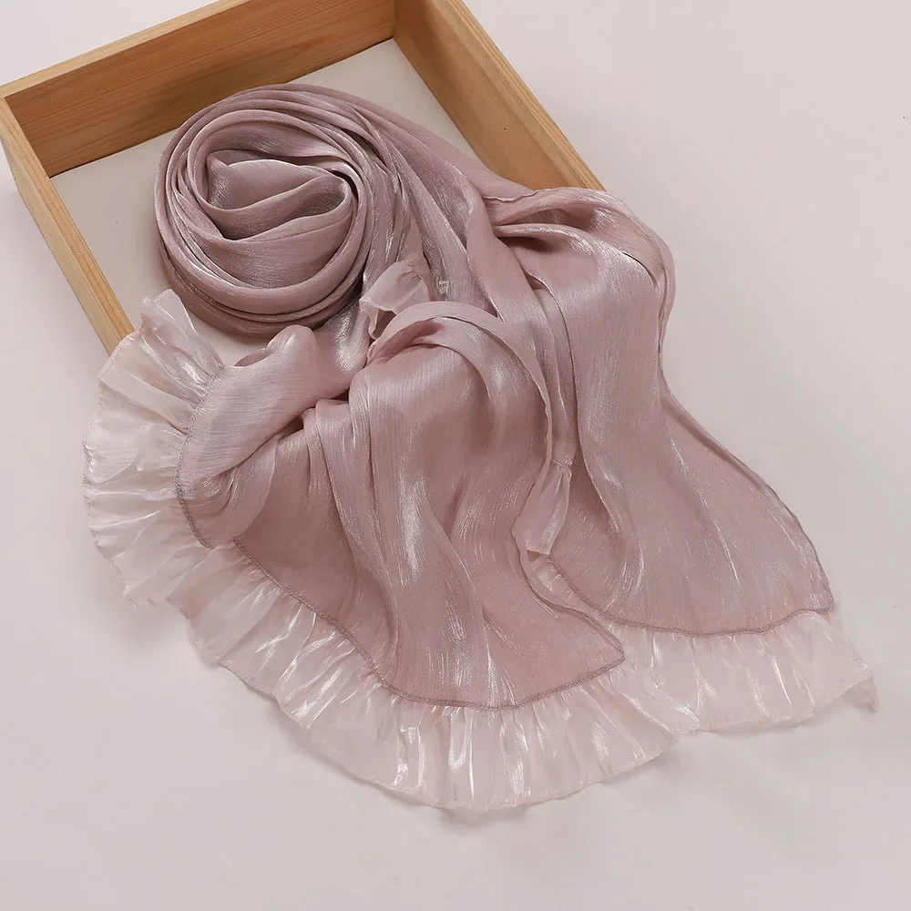 

Premium Quality Shiny Long Scarf Women Shawl Wrap Muslim Hijab Turban Headscarf Bandanas Headband Bufanda Foulard Turbante Mujer