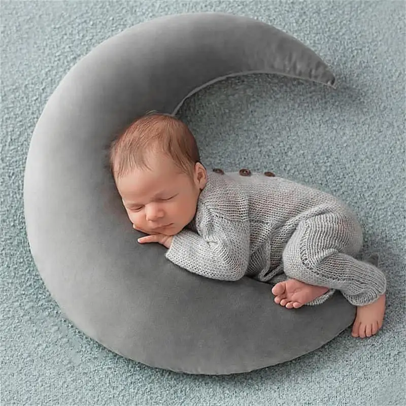 

Baby Posing Moon Stars Pillow Kit Newborn Photography Props Infants Photo Shooting Fotografi Accessories For Home Decorations