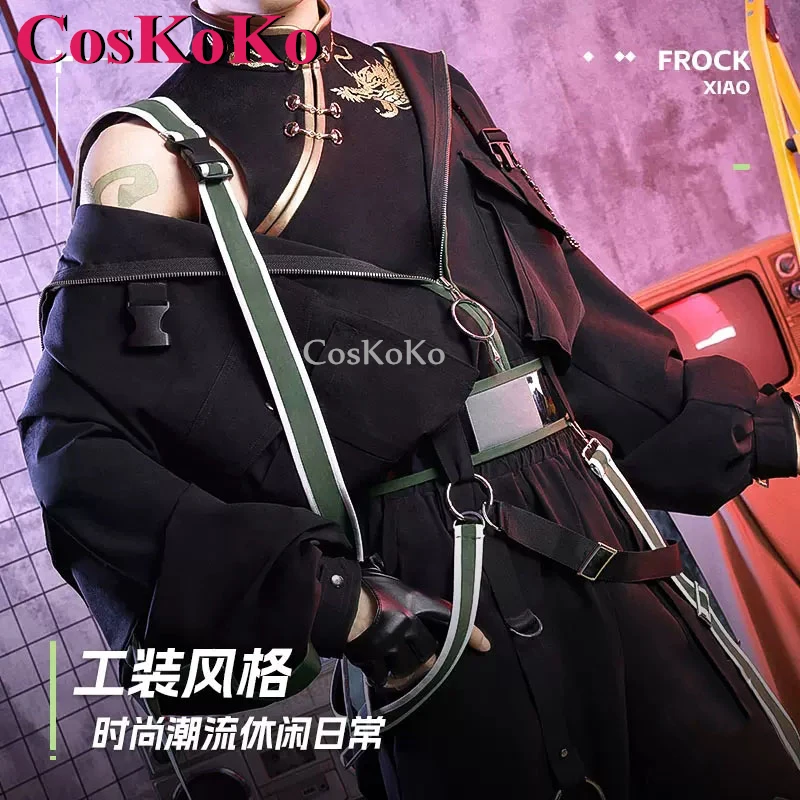 CosKoKo Xiao-disfraz de Genshin Impact para Cosplay, mono bonito, uniforme de fiesta de Halloween, ropa de juego de rol, S-XL