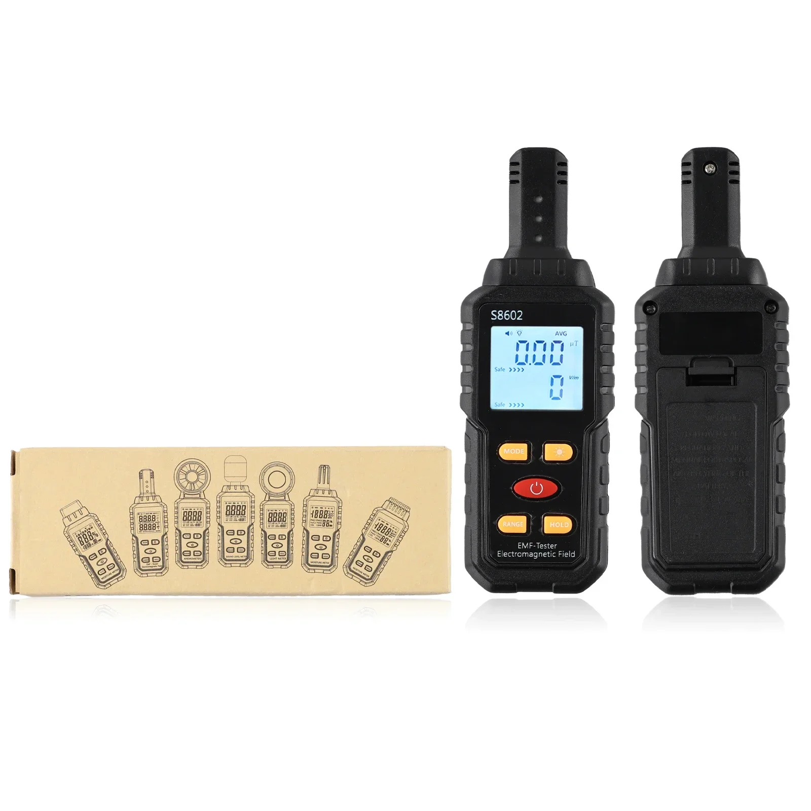 S8602 Radiation Dosimeter Electromagnetic Radiation Equipment Radiation Meter Tester 3 In 1 Digital Radiation 1 Pcs