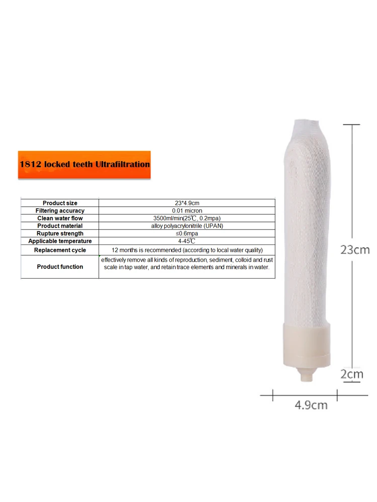 Produktbild von Vorfaove 2er-Pack Hohlfaser-Ultrafiltrationsmembran – 0,01 µm Porengröße, Flachtyp UF-Trockenfilter Aus Polypropylen, Für Trinkwasseraufbereitung