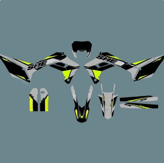 Motorcycle Dirt Bike Stickers Decals Team Graphics Background for SHERCO SE SEF 125 250 300 450 2017 2018 2019 2020