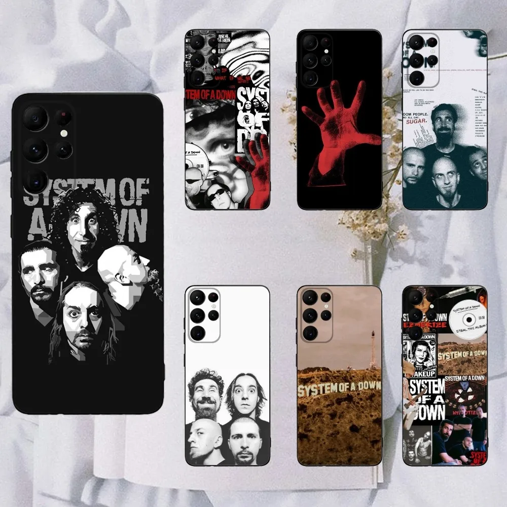 

Band S-System of a D-Down Phone Case For Samsung Galaxy A20,A21s,A22,A31,A32,A52,A53,A72,73,A80,A91 Soft Black Cover