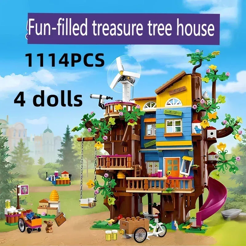

10th Anniversary girl Series 41703 Good Friends Friendship Tree House Children's Assembled Toys Christmas New Year Gifts 2026New