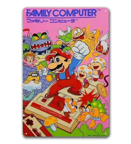 Super Bros Video Game Metal Poster - Tin Sign Size: 20*30cm (8*12inch)-aluminum