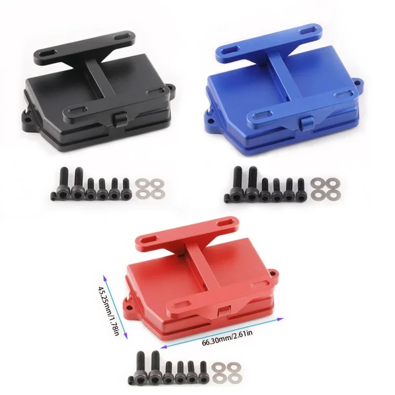 Receiver Box Cover with Electric Adjustment Bracket for TRAXXAS 1:5 X-MAXX 6S/8S 1:6XRT Monster Truck Upgrade Parts