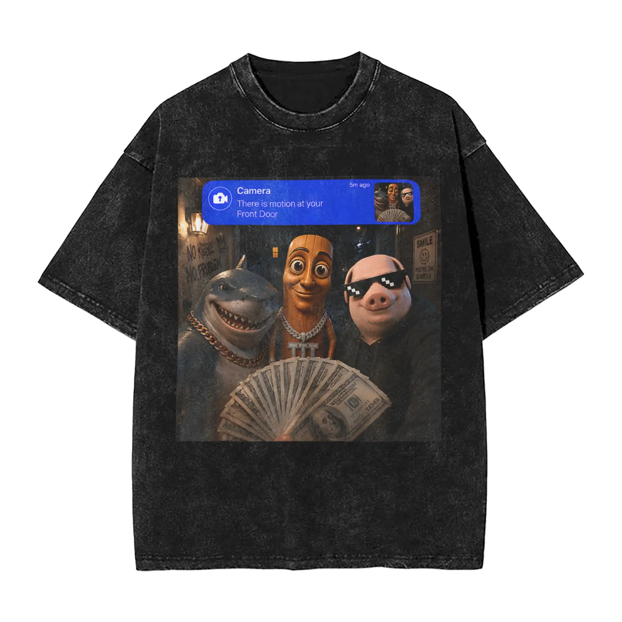 Funny Meme Tung Sahur Triple T John Pork Tralalero Tralala T-Shirts  Tops Summer Vintage T Shirt O Neck Novelty Casual Tshirt
