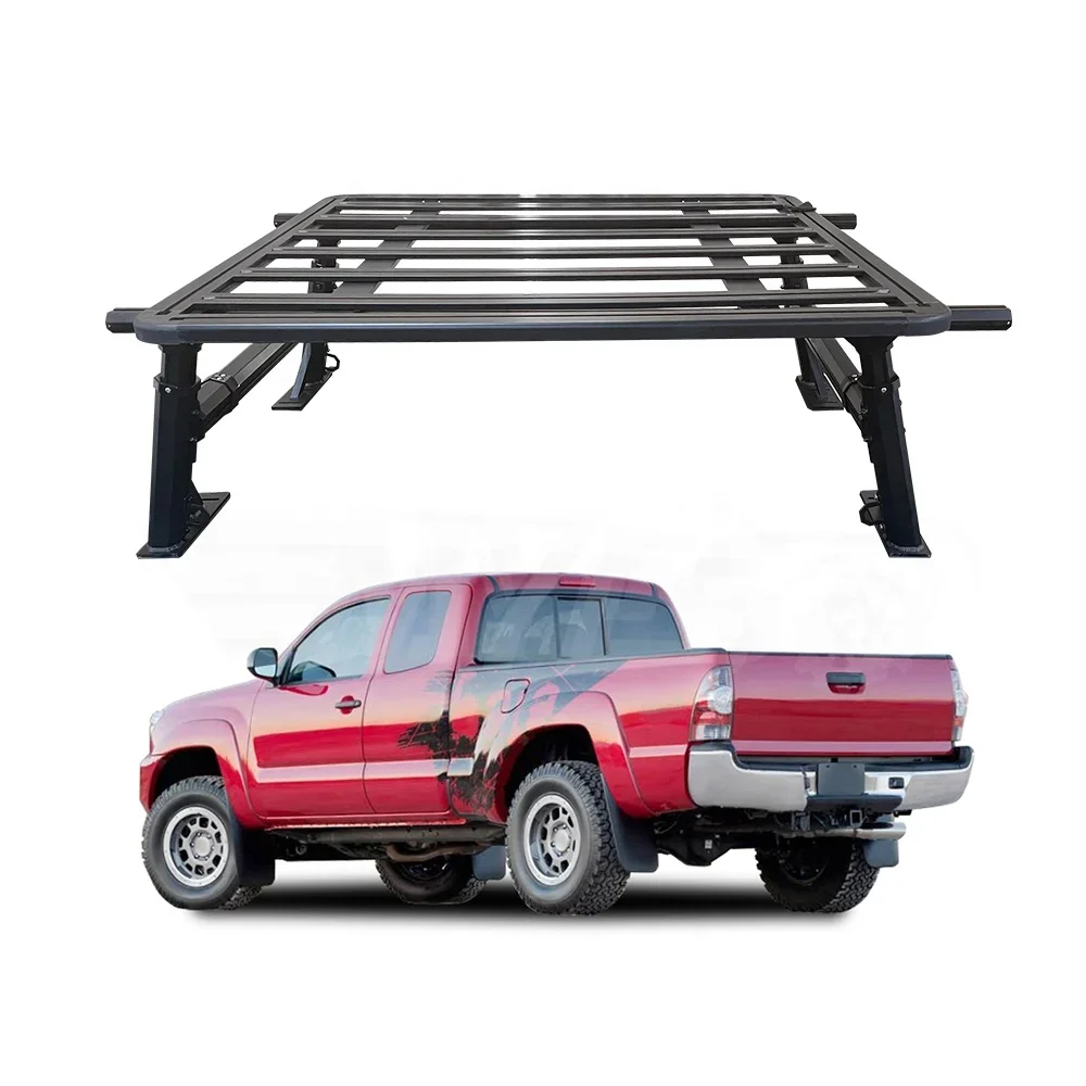 Universal 4x4 pick up multifunction roll bar roof tent luggage carrier cage ladder rack truck bed rack for Toyota Hilux D-max