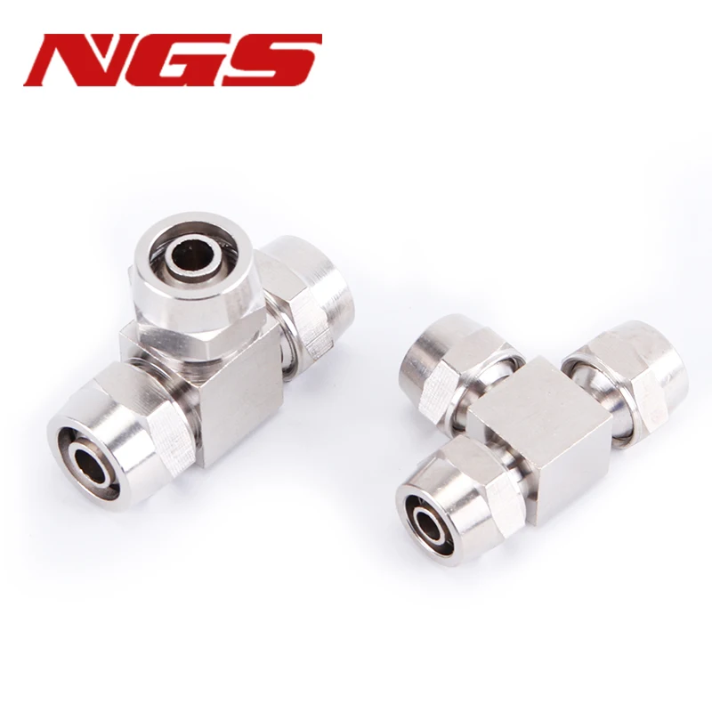 4/6/8/10/12/14/16mm T Type Reduce Type Tube Pneumatic Hose Fast Twist Air Fitting Quick Connector Coupler