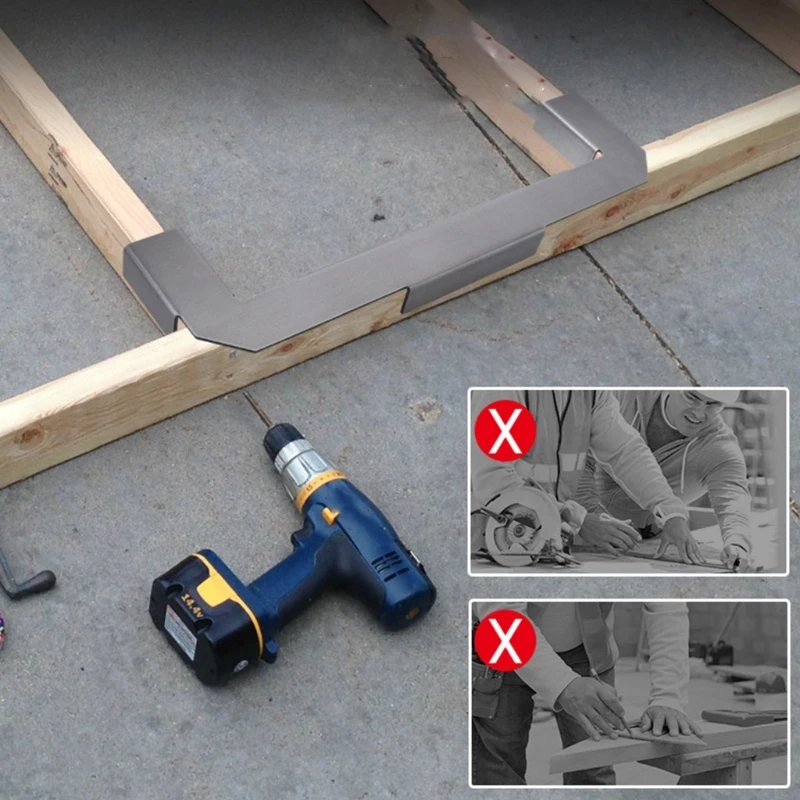 Woodworker Corner Clamp Accurate Measurement Tool Suitable for Frame Crafting Spacing Stabilizing Positioning Projects