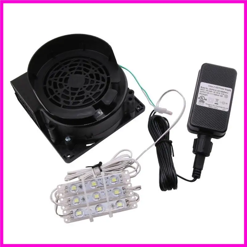 

57BE Inflatable Replacement Fan Blower Air Blower with LED Light Waterproof Fan