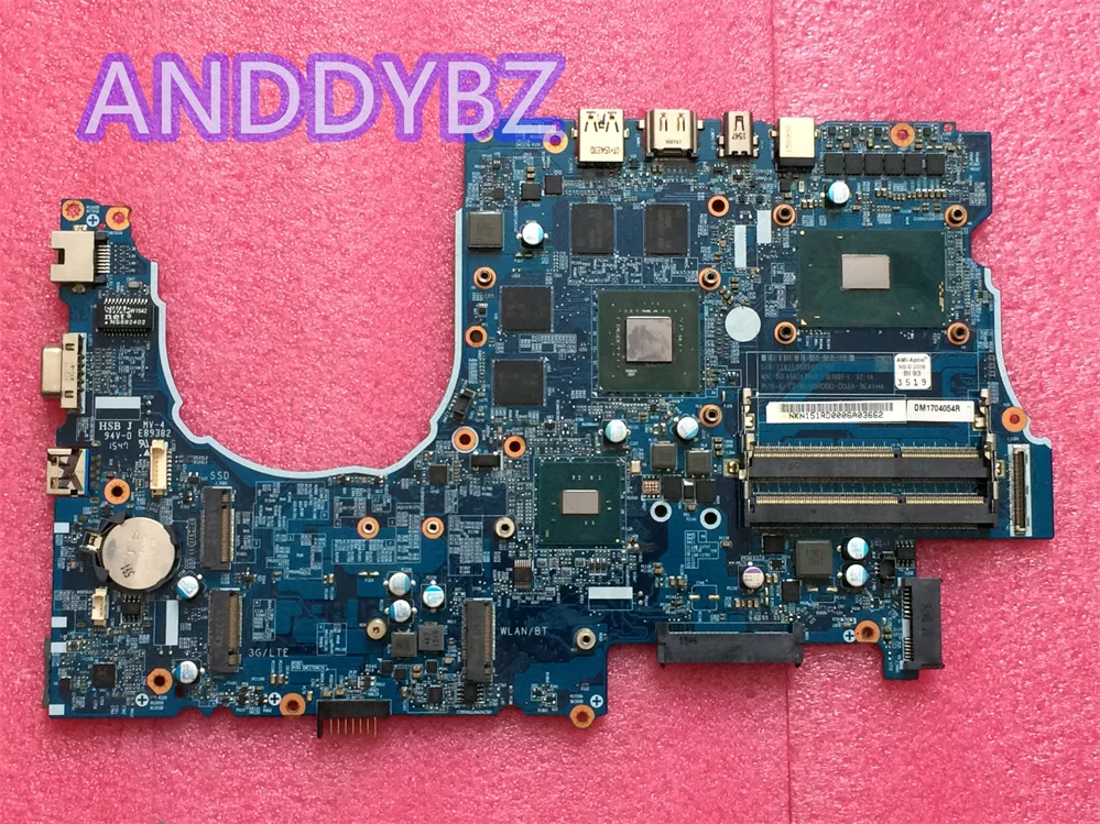 

6-77-N150RD00-D02A FOR HASEE Z6-SL7D1 LAPTOP MOTHERBOARD WITH I7-6700HQ AND GTX960M N150RDMB-0D TEST OK