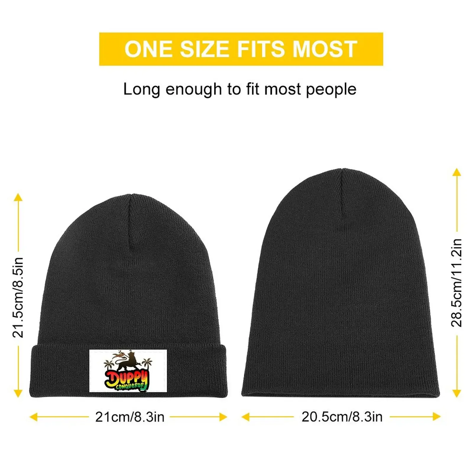 Duppy Conqueror - Jamaican Slang, Jamaican Patois, Big Up Jamaica Duppy Conqueror Rasta Knitted Cap