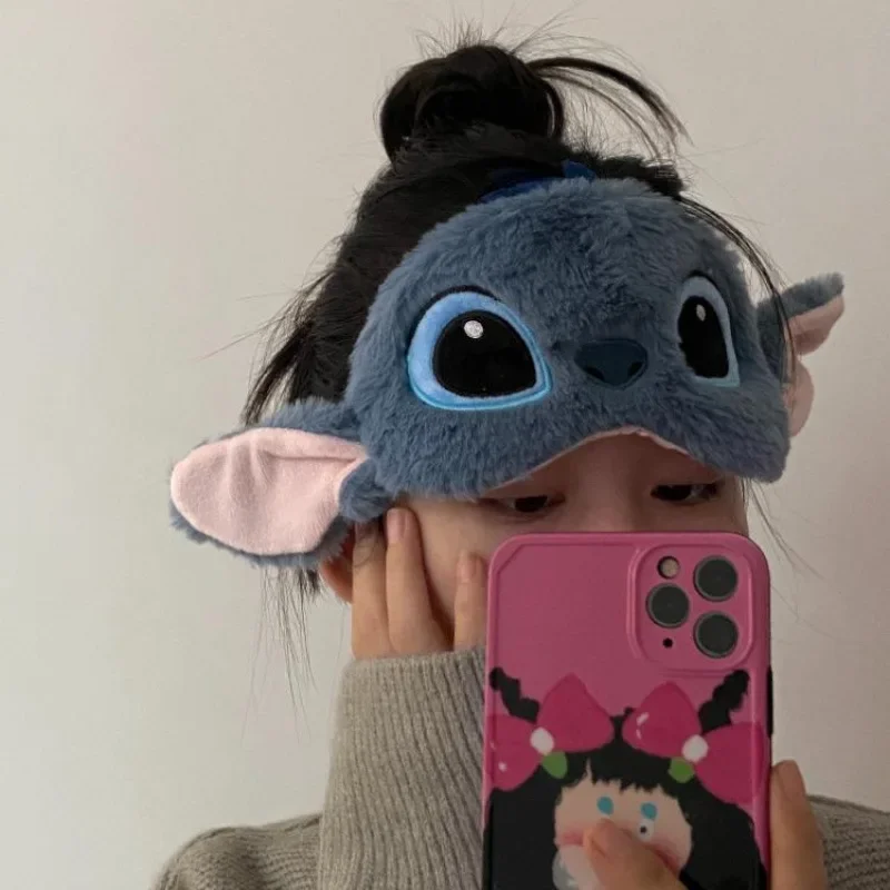 Disney Stitch cute cartoon sleeping eye mask beauty eye mask, travel portable eye mask