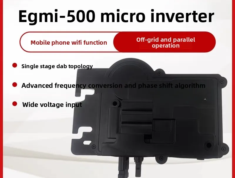 Solar micro inverter 400W photovoltaic grid-connected micro-inverse WIFI home balcony photovoltaic power generation