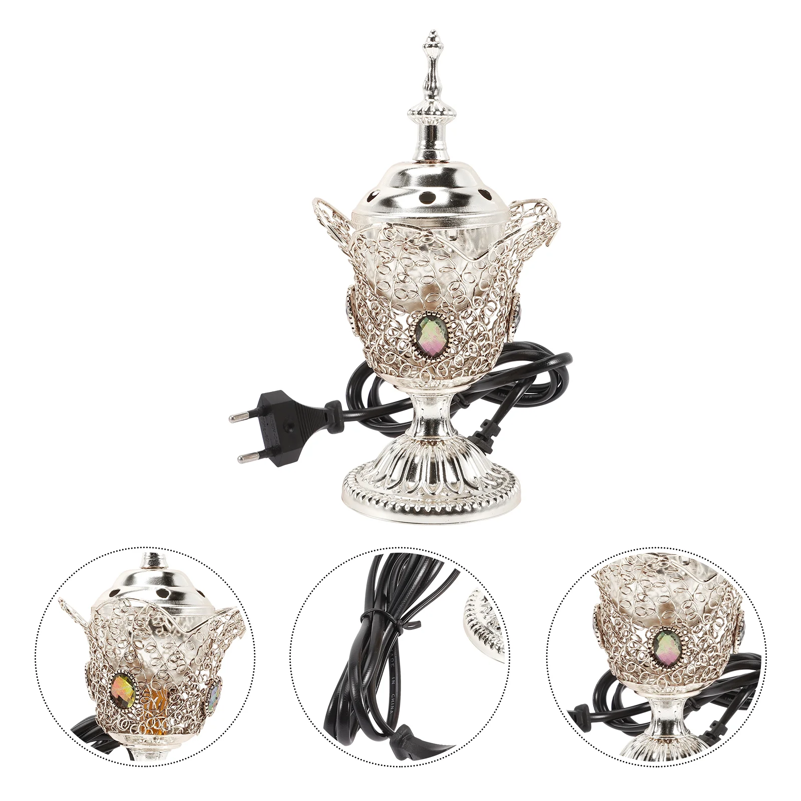 

Electric Censer Incense Burner Vintage Decor Centerpiece Decorations Decorative Home