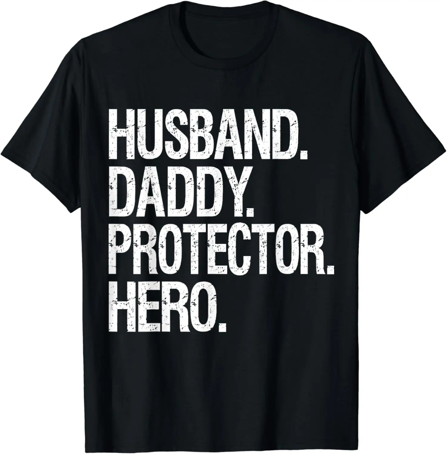 Mens Husband Daddy Protector Hero Dad Father Gift T-Shirt