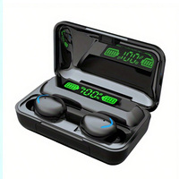 F9- Wireless Bluetooth Headphones with Ultra Long Battery Life, Comes with Charging Case and Includes Microphone