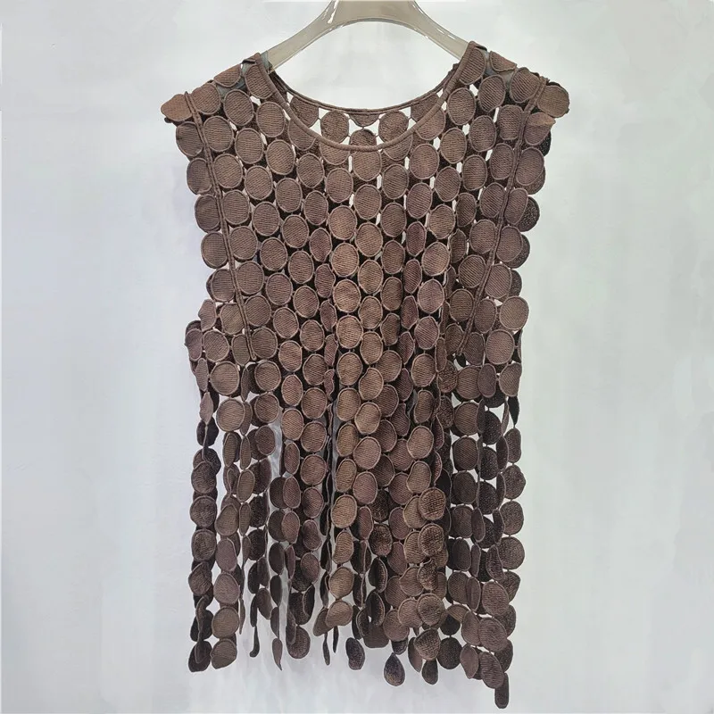 ANJY 2026 Spring New Women Fashion 2 Pieces Set Unique Design Hook Flower Hollow Lace Top Trend Chic Ins Streetwear Skirt A16972
