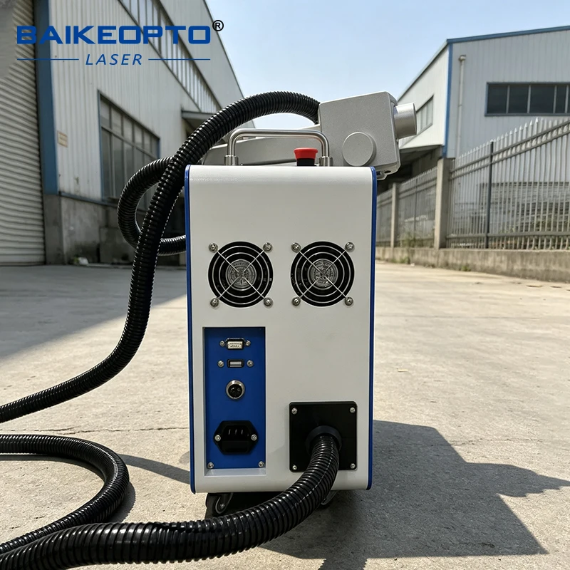Handheld mini pulsed laser cleaning machine: precision cleaning, non-destructive rust removal, and artistic paint removal