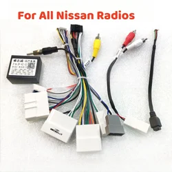 For Nissan Murano Qashqai j10 j11 X trail Tiida/SYLPHY/ Terra/Bluebird Kicks/Versa Car Radio Stereo Wiring Harness Cable Adapter