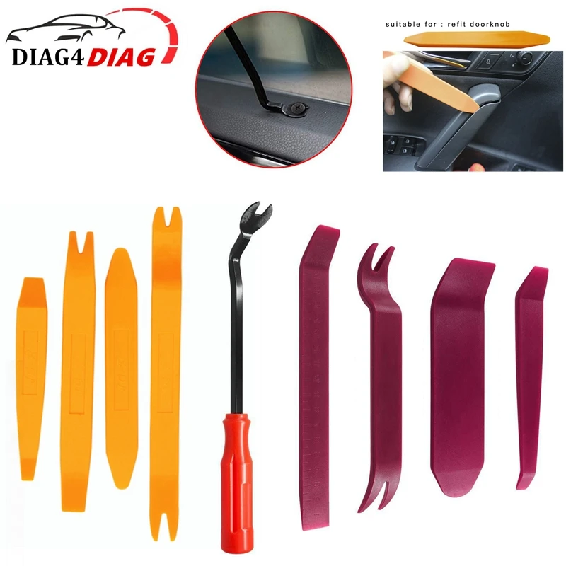 

Car Door Tool Panel Trim Removal Tool Kits Navigation Plastic Seesaw Conversion Tool Car Removal Tool Car Repairing Hand Tools